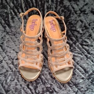 Indigo Women's Beige Strappy Sandals
